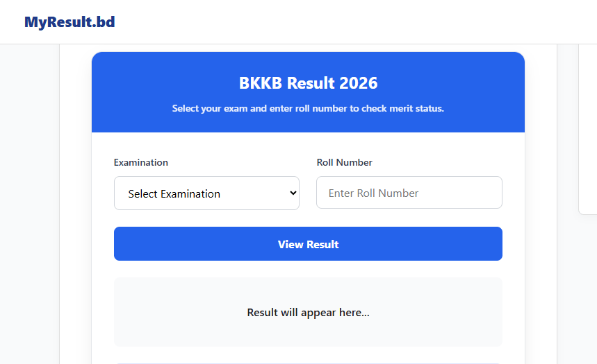 BKKB Result 2026