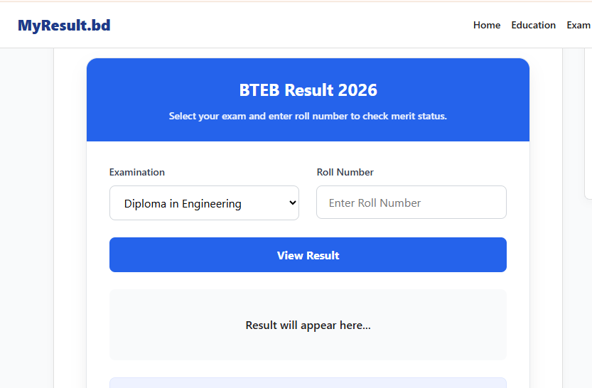 BTEB Result 2026
