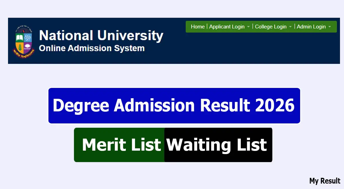 Degree Admission Result 2026