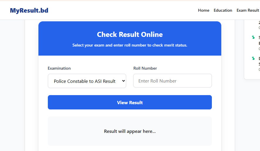Police Constable to ASI Result 2026
