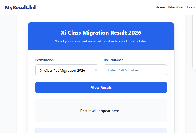 Xi Class Migration Result 2026